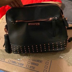 Madden Girl Black and rose gold Crossbody bag